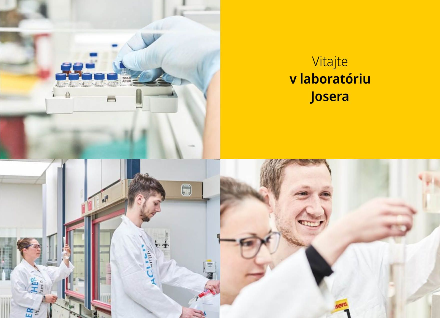 Laboratórium Josera pri kontrole kvality krmiva